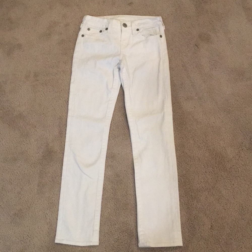 Girl white pants